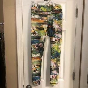 Lucy Athletic Leggings Multicolor Geometric Size M
